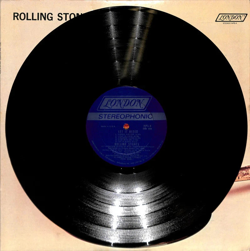 The Rolling Stones Let It Bleed LP 1969 London NPS-4 Poster Original VG++ Vinyl