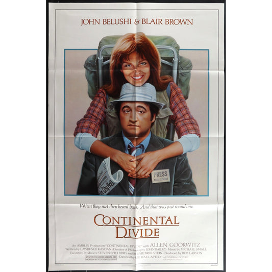Continental Divide (1981) Original Movie Poster Folded 27x41