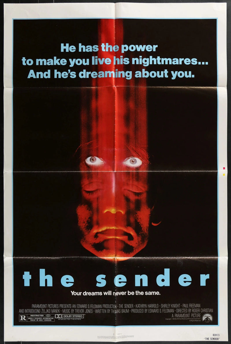 The Sender (1982) Original Movie Poster Folded 27x41