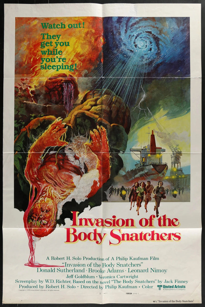 Invasion of the Body Snatchers 1978 Original 27x41 Folded Horror Sci-Fi Poster