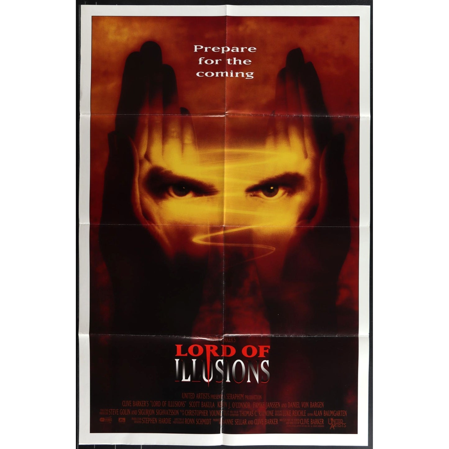 Lord of Illusions (1995) Original Movie Poster Folded, 2 sided 27x41 EM4-152