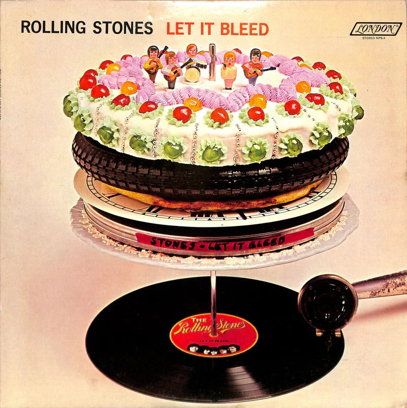 The Rolling Stones Let It Bleed LP 1969 London NPS-4 Poster Original VG++ Vinyl