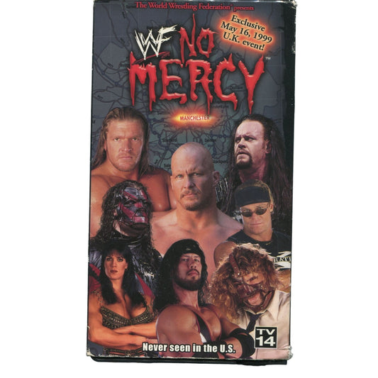 WWF: No Mercy the UK Event (1999) Wrestling VHS Tape