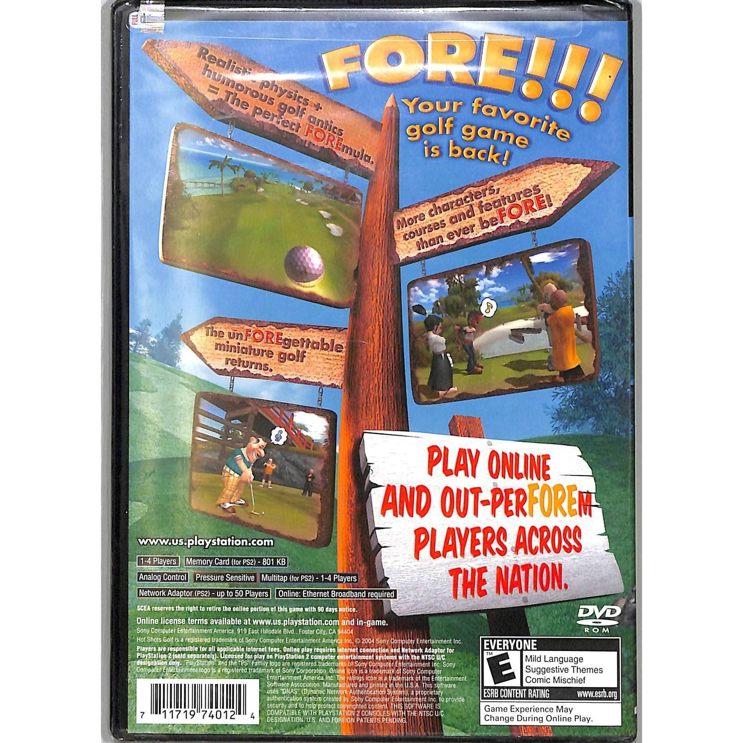 Hot Shots Golf: Fore! (PlayStation 2, 2004) BRAND NEW SEALED