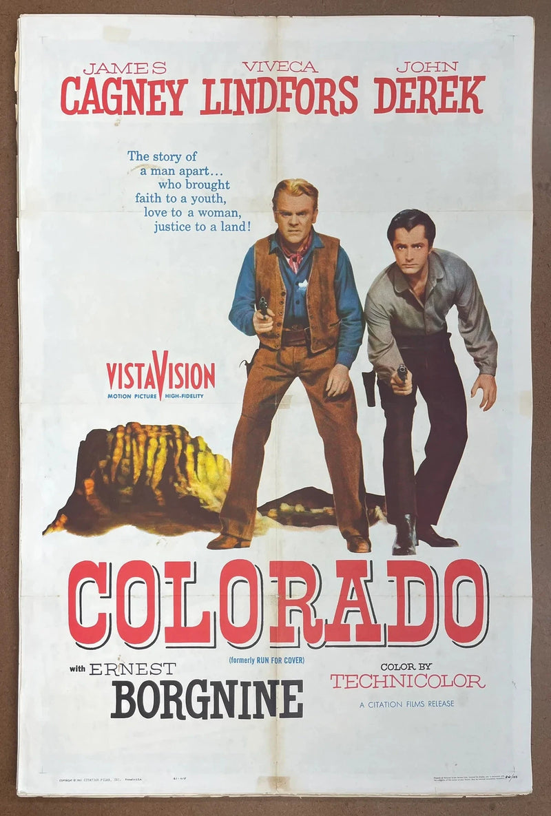 Colorado 1940 Original US One Sheet Folded Western Cagney Borgnine Poster