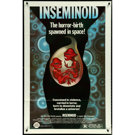 Inseminoid (1981) Original British Cult Horror Sci-Fi Movie Poster 27x41 VG Cond