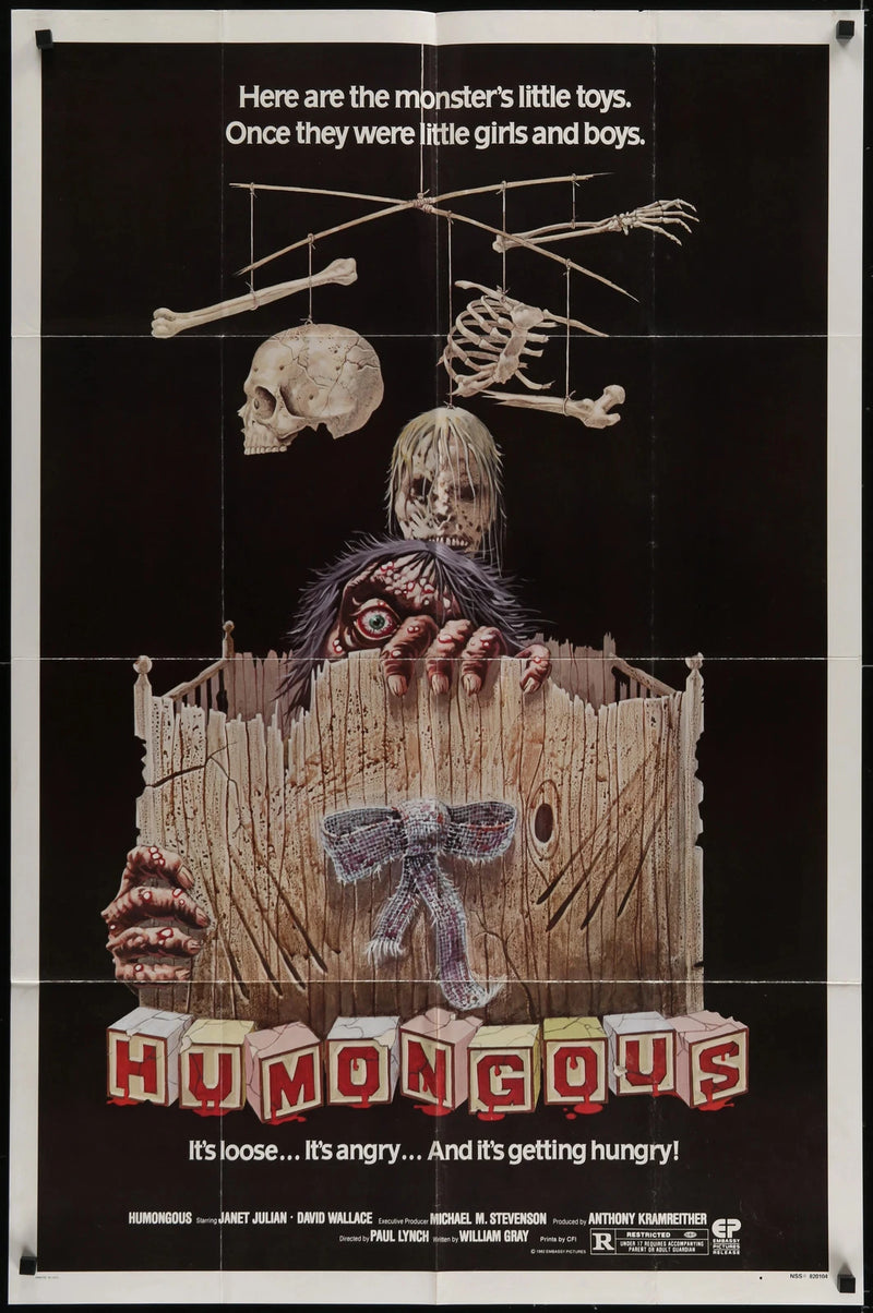 Humongous 1982 Original Movie Poster 27x41 Horror