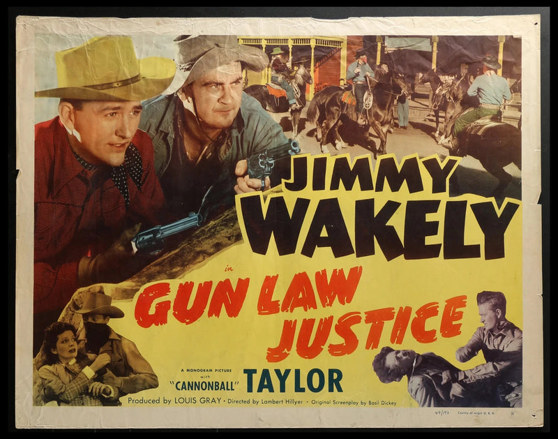 Gun Law Justice (1949) Original Half-sheet Movie Poster Rolled 22x28