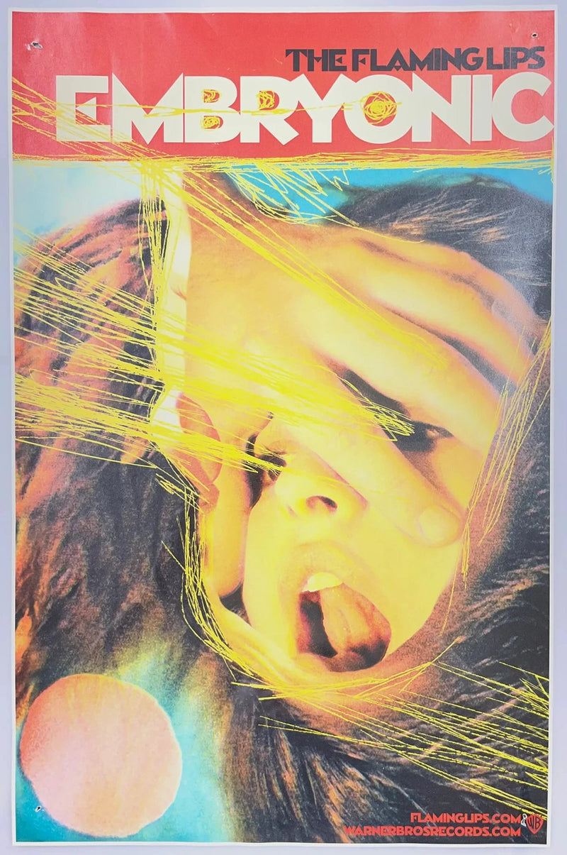 The Flaming Lips Embryonic 2009 11x17 Promo Poster Warner Bros 2-Sided