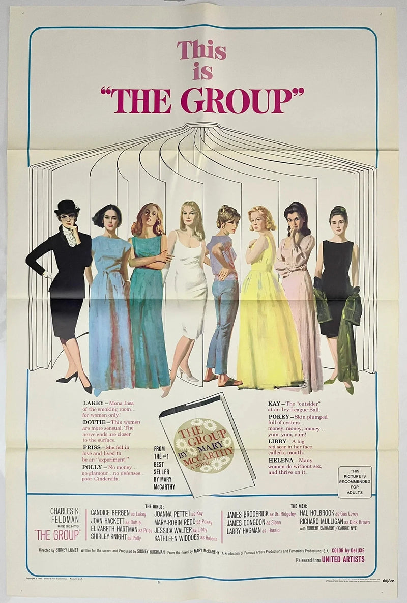The Group 1966 27x41 Folded USA One Sheet Movie Poster Sidney Lumet
