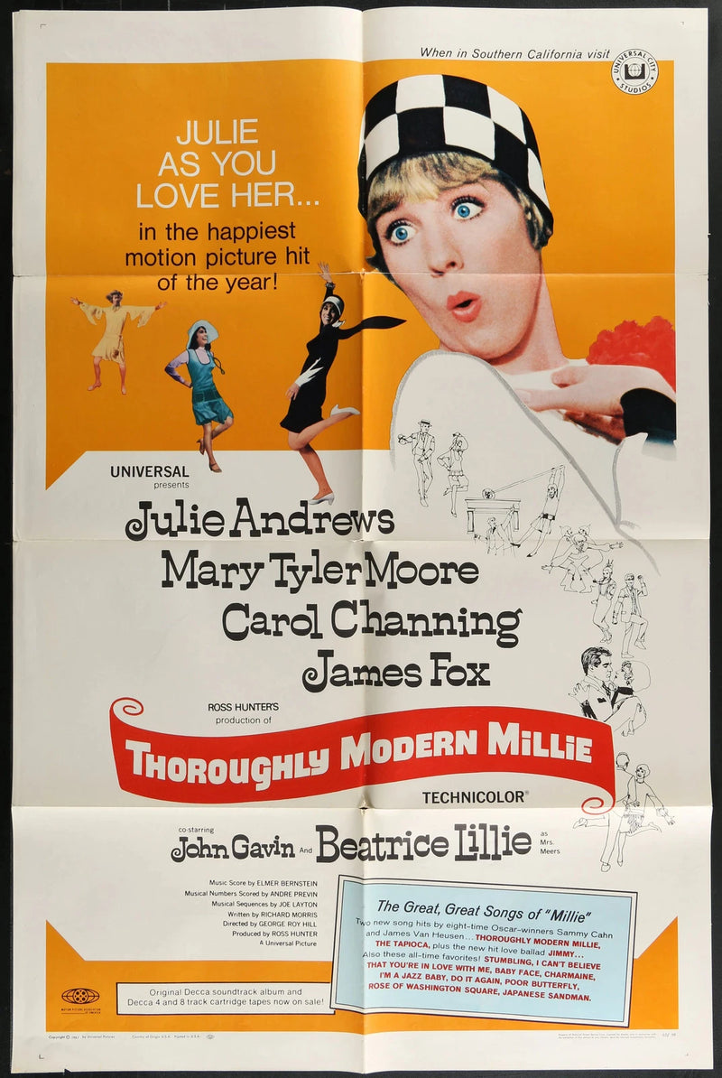 Thoroughly Modern Millie (1967) Original Movie Poster 27x41 Musical