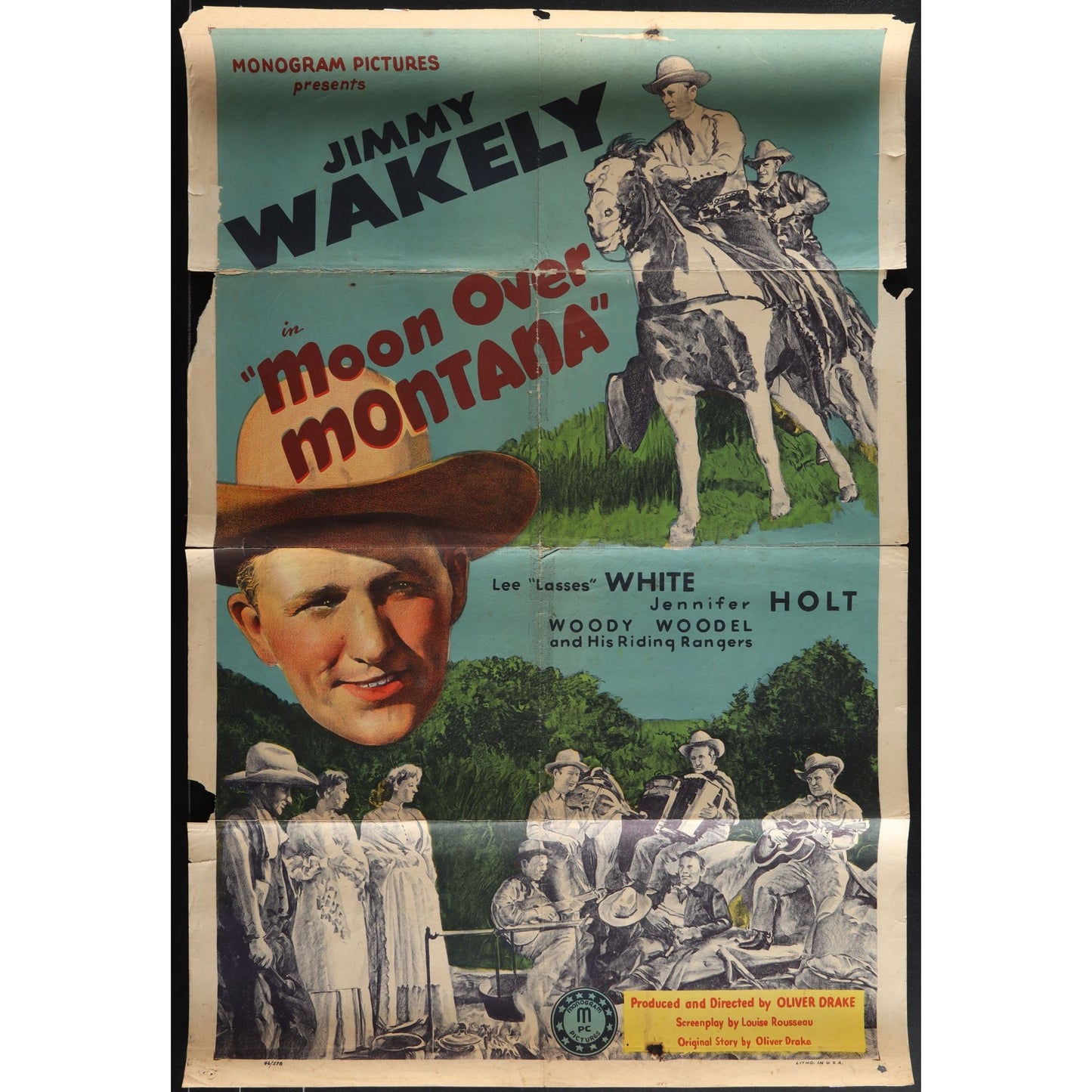 Moon Over Montana (1946) Original Movie Poster 27x41