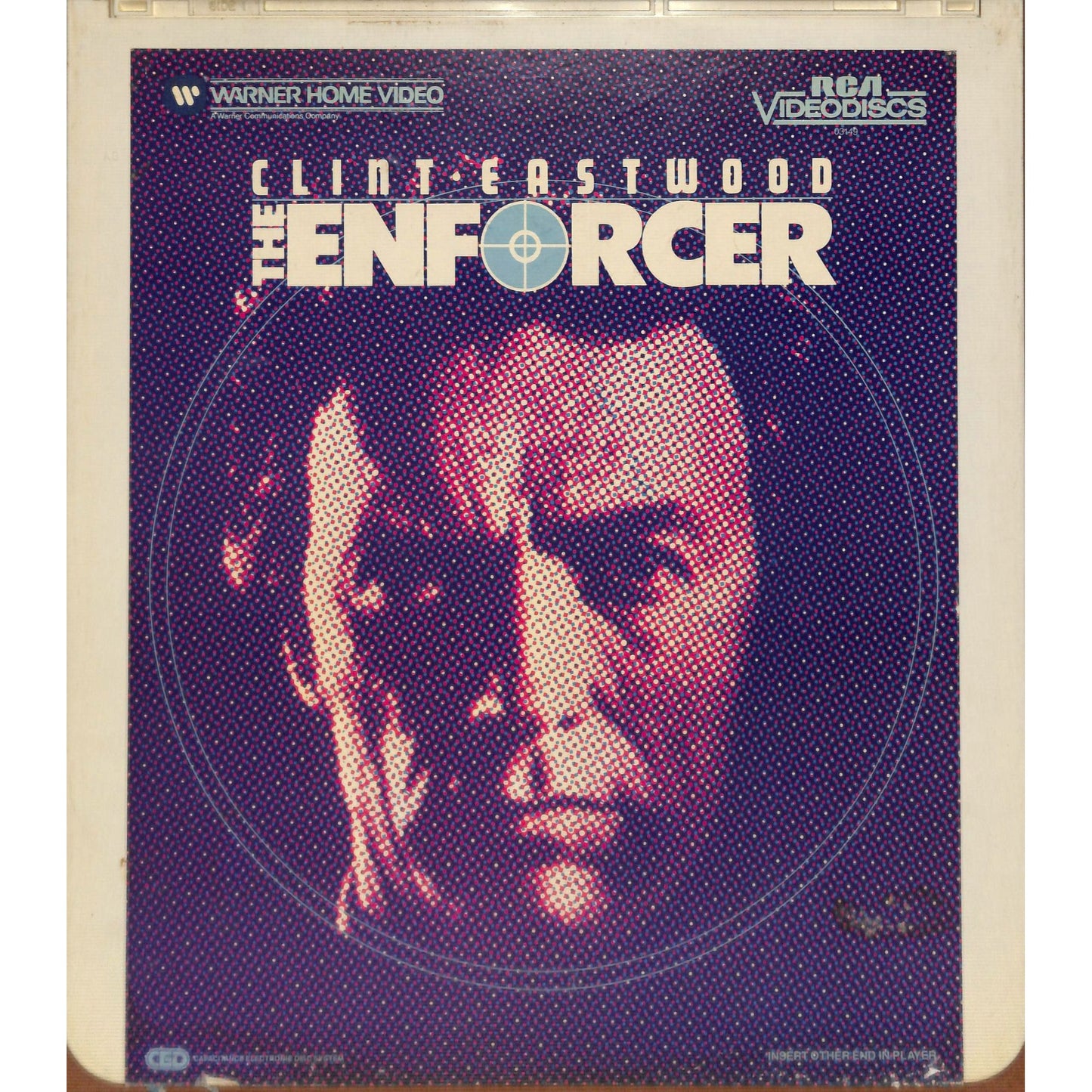 The Enforcer (1976) Vintage CED RCA SelectaVision Videodisc TESTED WORKING