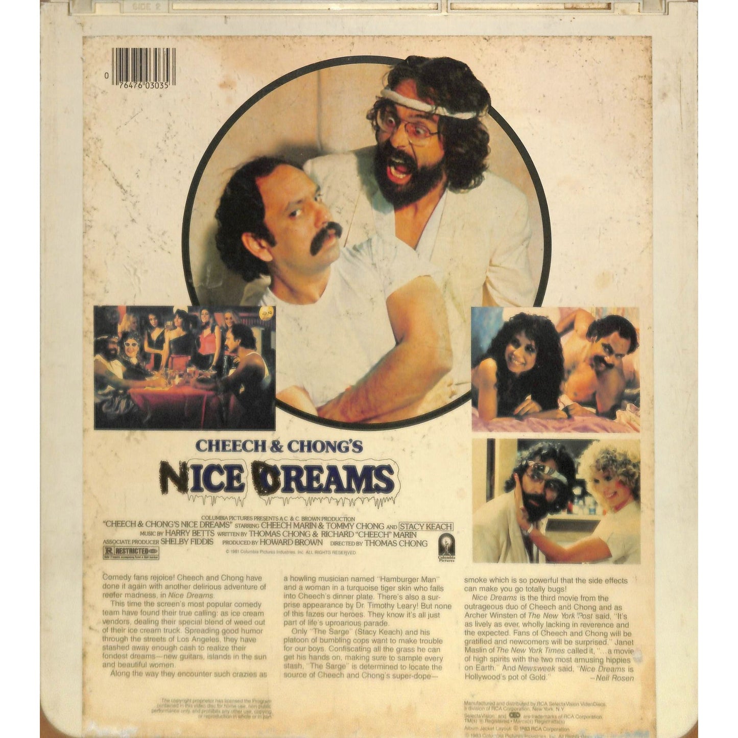 Nice Dreams (1981) Vintage CED RCA SelectaVision Videodisc TESTED WORKING