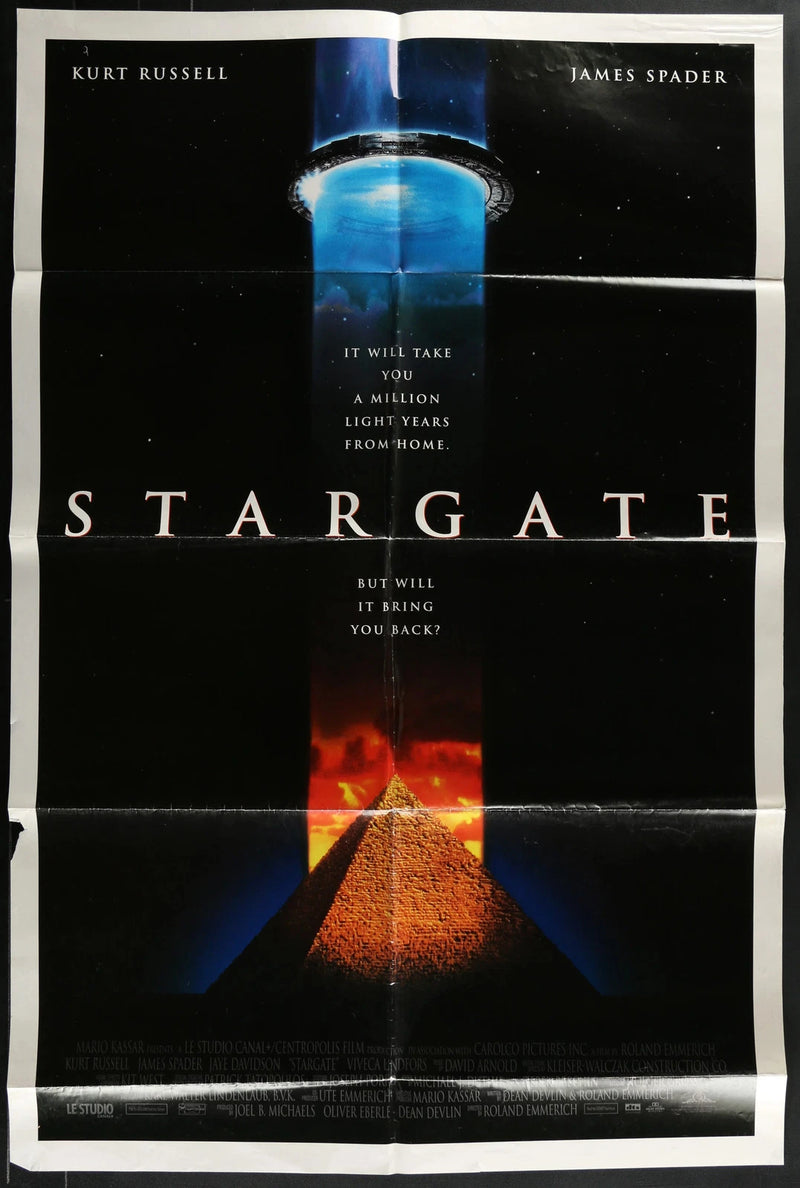 Stargate 1994 Original 27x41 Folded Sci-Fi Adventure Poster