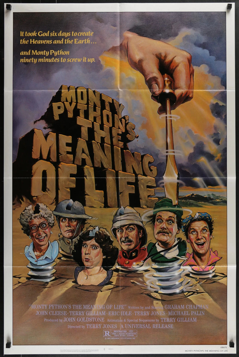 Monty Python’s The Meaning of Life (1983) Original Movie Poster Folded 27x41