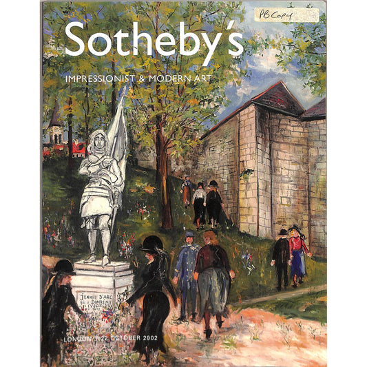 Sotheby's Impressionist & Modern Art Auction Catalog October 22, 2002