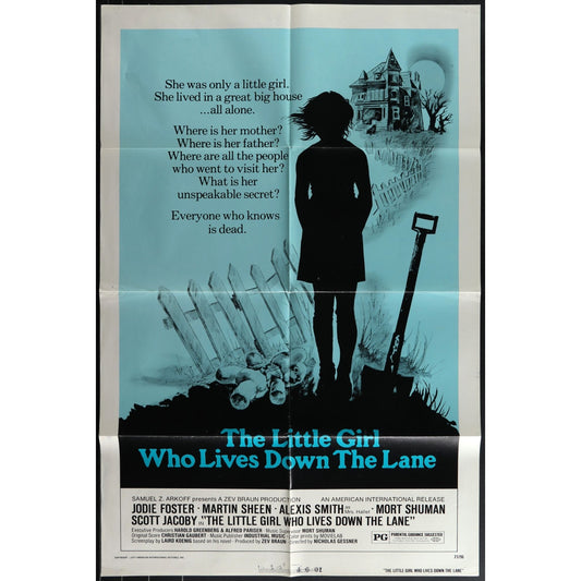 The Little Girl Who Lives Down the Lane (1976) Orig. Movie Poster 27x41 Folded