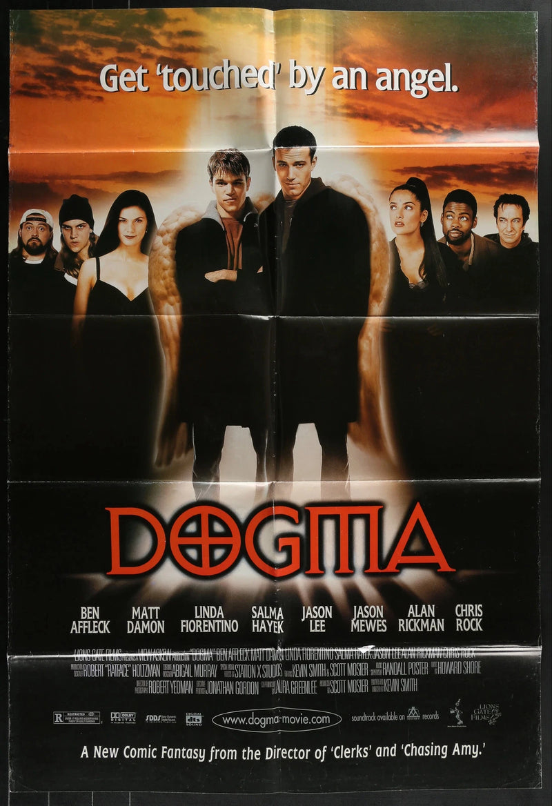 Dogma 1999 Original 27x40 Folded Comedy Fantasy Movie Poster Kevin Smith