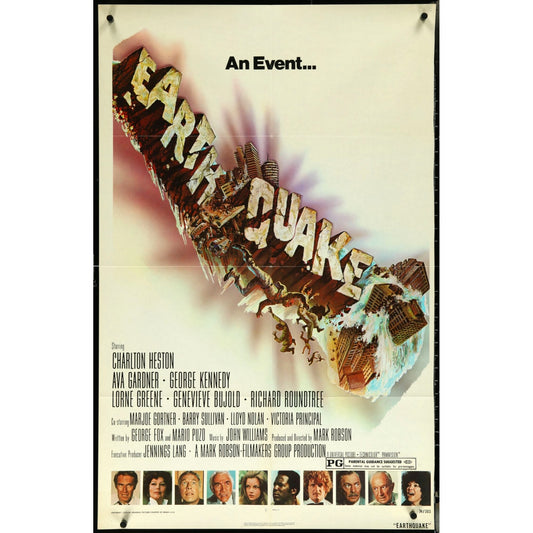 Earthquake (1974) Original Folded Movie Poster 27x41 Charleston Heston EM4-106