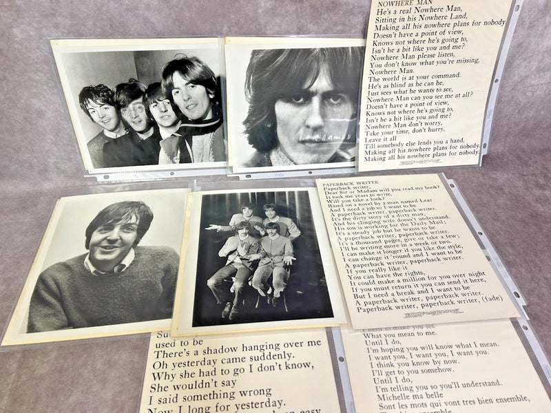 Beatles Vintage Fan Club Photo Collection 1960s Memorabilia Binder Posters Cards
