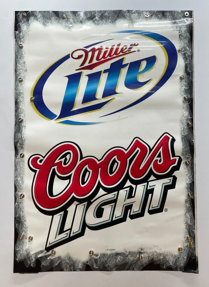 Miller Lite Coors Light Beer Brand Poster Laminated