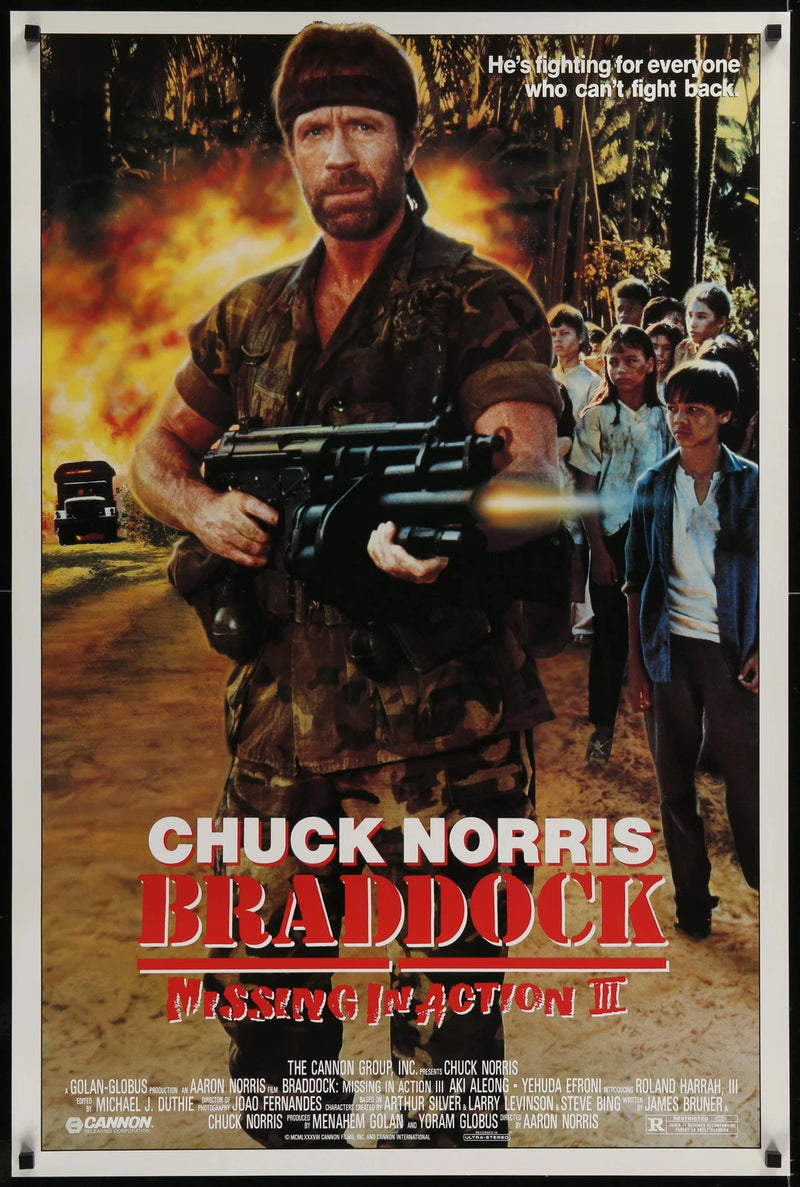 Braddock: Missing in Action III 1988 Original 27x41 Rolled Movie Poster