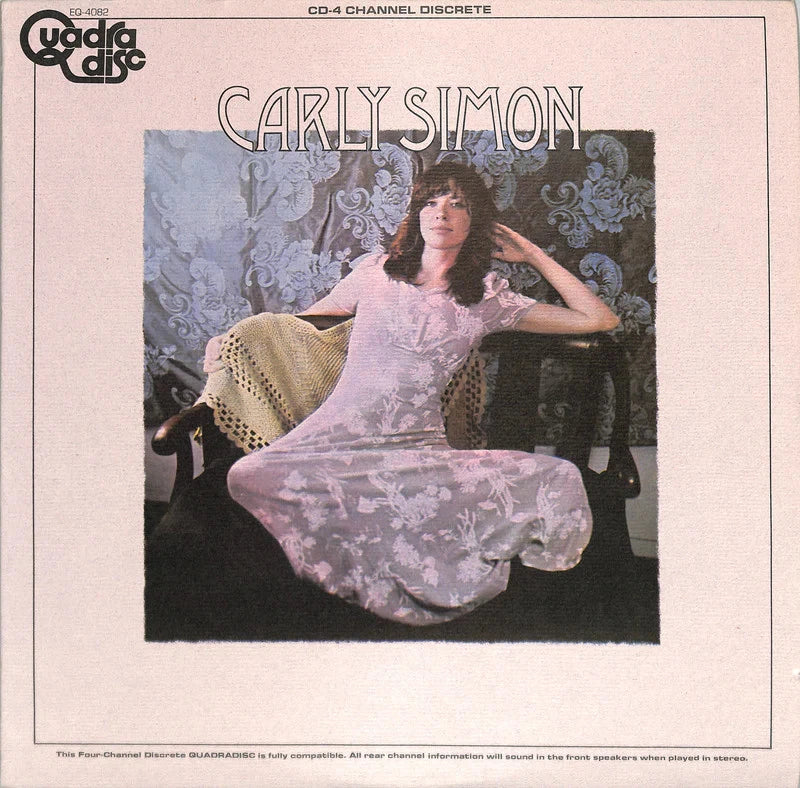 Carly Simon Self Titled 1973 Quadraphonic Promo Elektra EQ-4082 EX Vinyl+Poster