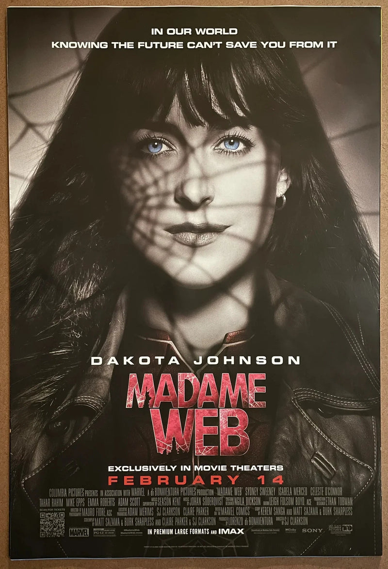 Madame Web 2024 USA 27x40 DS Rolled Movie Poster Dakota Johnson Marvel