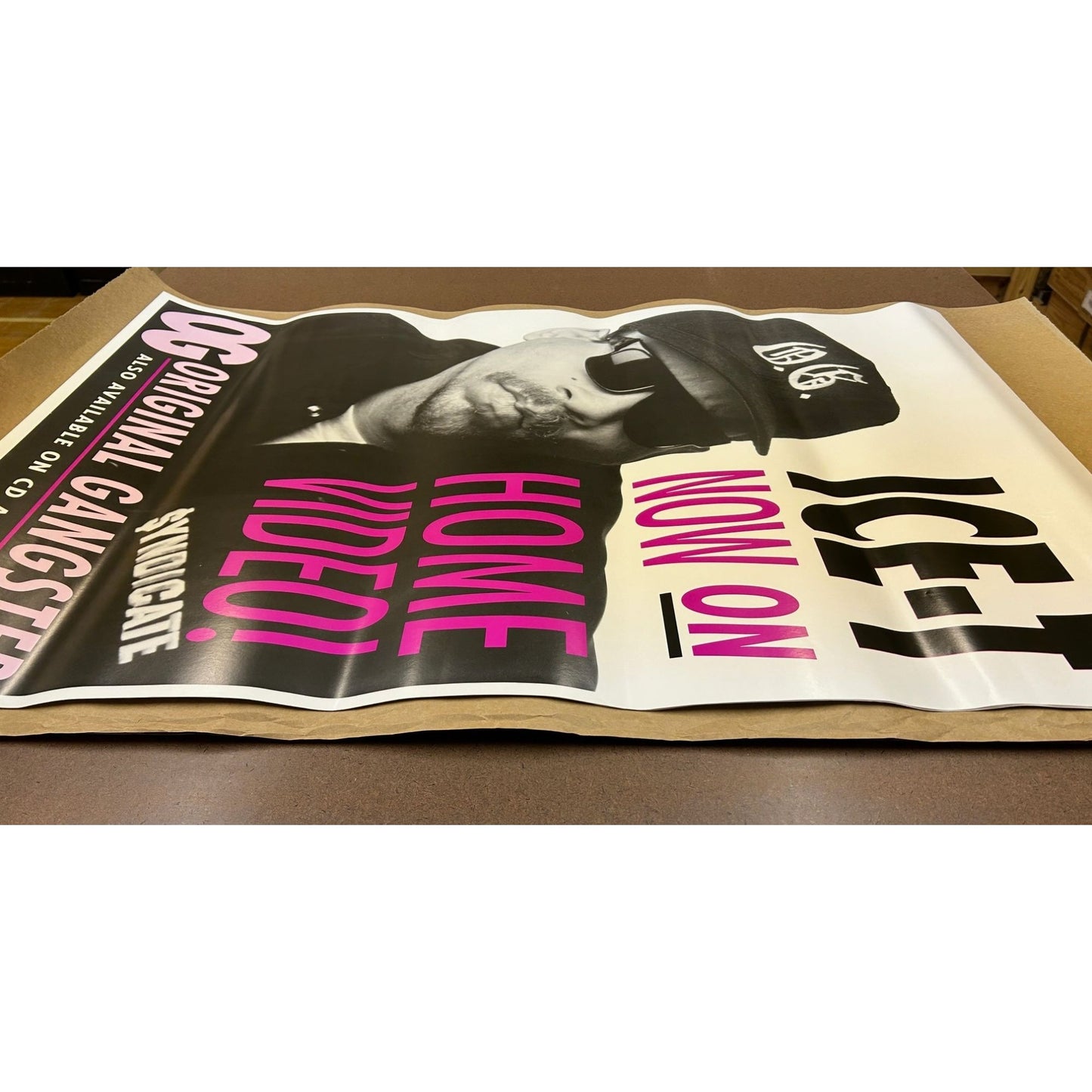 Ice-T OG Original Gangster Authentic 1991 Hype Poster CD Cassette Video Release