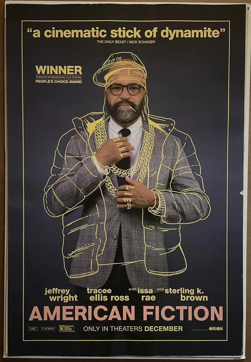 American Fiction 2023 US One Sheet 27x40 DS Poster Jeffrey Wright