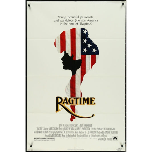 Ragtime (1981) Original Movie Poster One-Sheet 27x41 Folded James Cagney EM1A5
