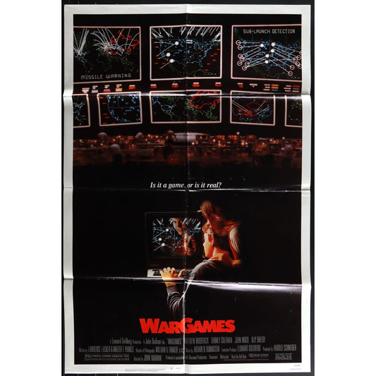 WarGames (1983) Original Movie Poster Folded 27x41