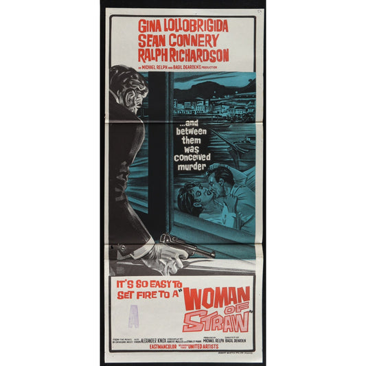 Woman of Straw (1964) Original Australian Daybill Movie Poster Folded 13x30