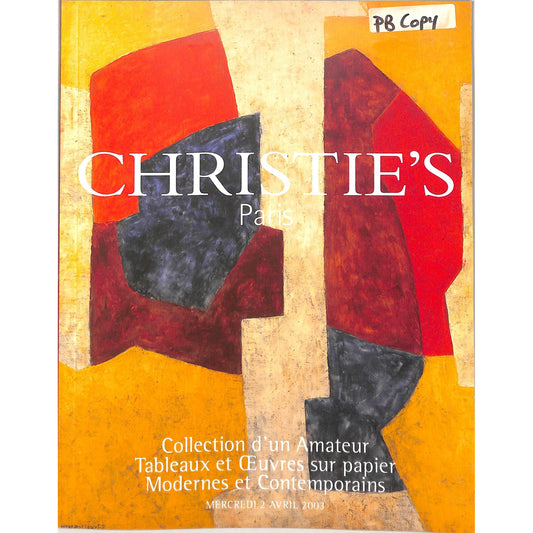 Christie’s Contemporary and Modern Art Catalog, April 2003