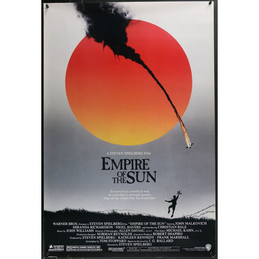 Empire of the Sun (1987) Original Double-sided Movie Poster Rolled 27x41