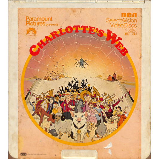 Charlotte's Web (1973) Vintage CED Videodisc TESTED WORKING