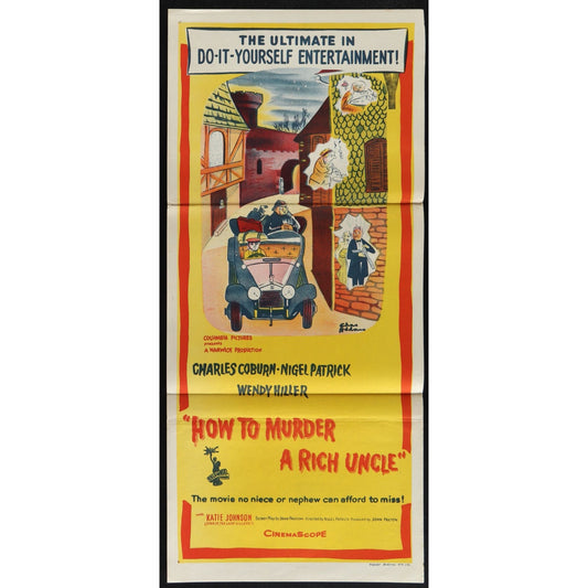 How to Murder a Rich Uncle (1957) Original Australian Daybil Movie Poster 13x30