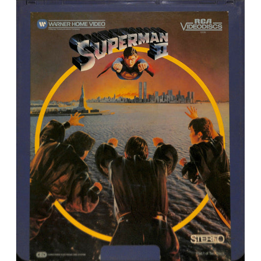 Superman II Part One 1 & 2 (1980) Vintage RCA CED Videodiscs TESTED WORKING