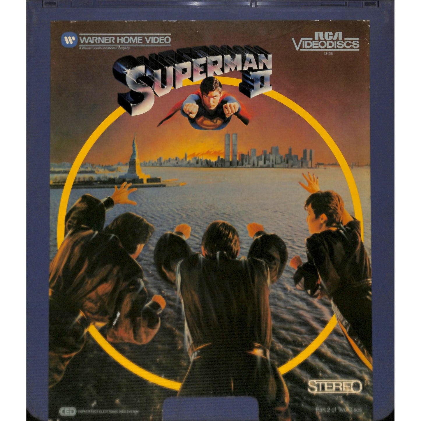 Superman II Part One 1 & 2 (1980) Vintage RCA CED Videodiscs TESTED WORKING