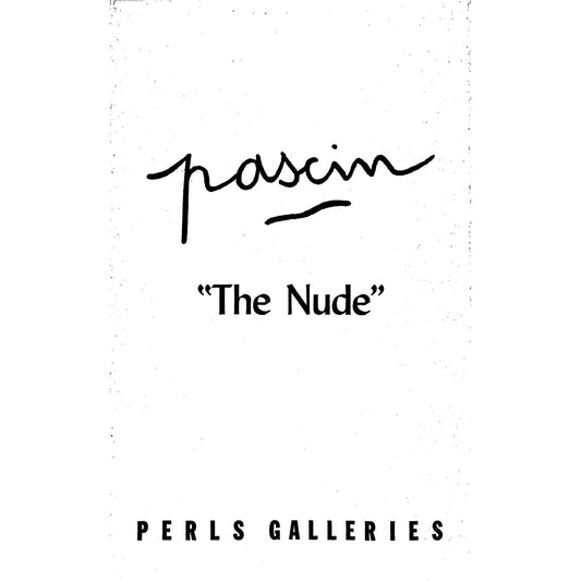 Jules Pascin "The Nude" Art Catalog, Jan-Feb 1959