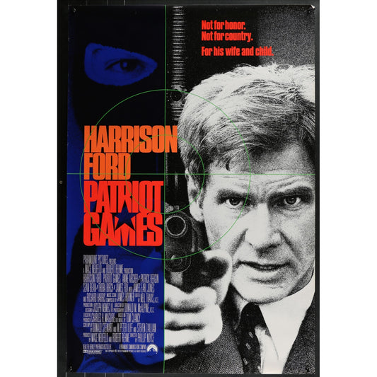 Patriot Games (1992) Original Single-sided Movie Poster Rolled 27x40