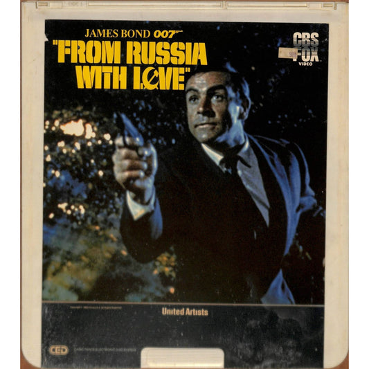 From Russia With Love (1963) CED RCA SelectaVision Videodisc TESTED WORKING