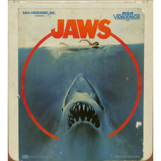 Jaws (1975) Vintage CED RCA SelectaVision Videodisc TESTED WORKING