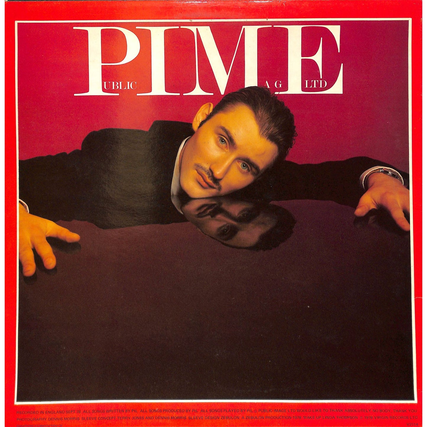 Public Image Self-Titled Vinyl Record V2114