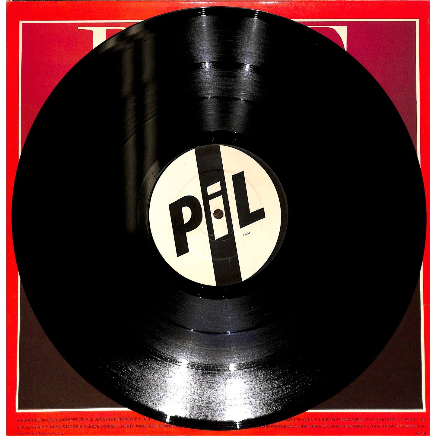 Public Image Self-Titled Vinyl Record V2114