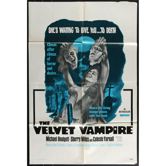 The Velvet Vampire (1971) Original Movie Poster Folded 27x41