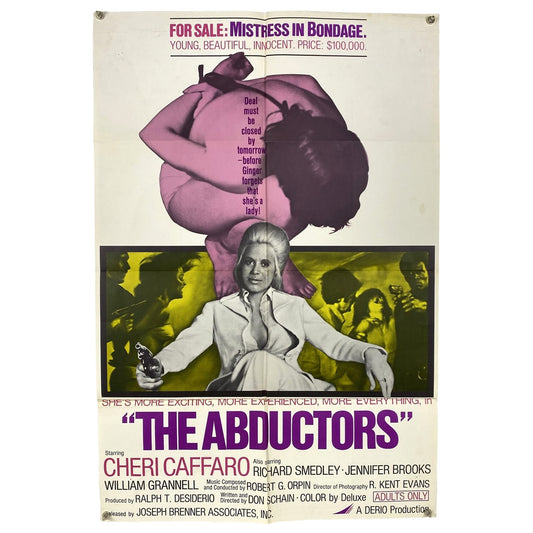 The Abductors (1972) Original Movie Poster Folded 27x41