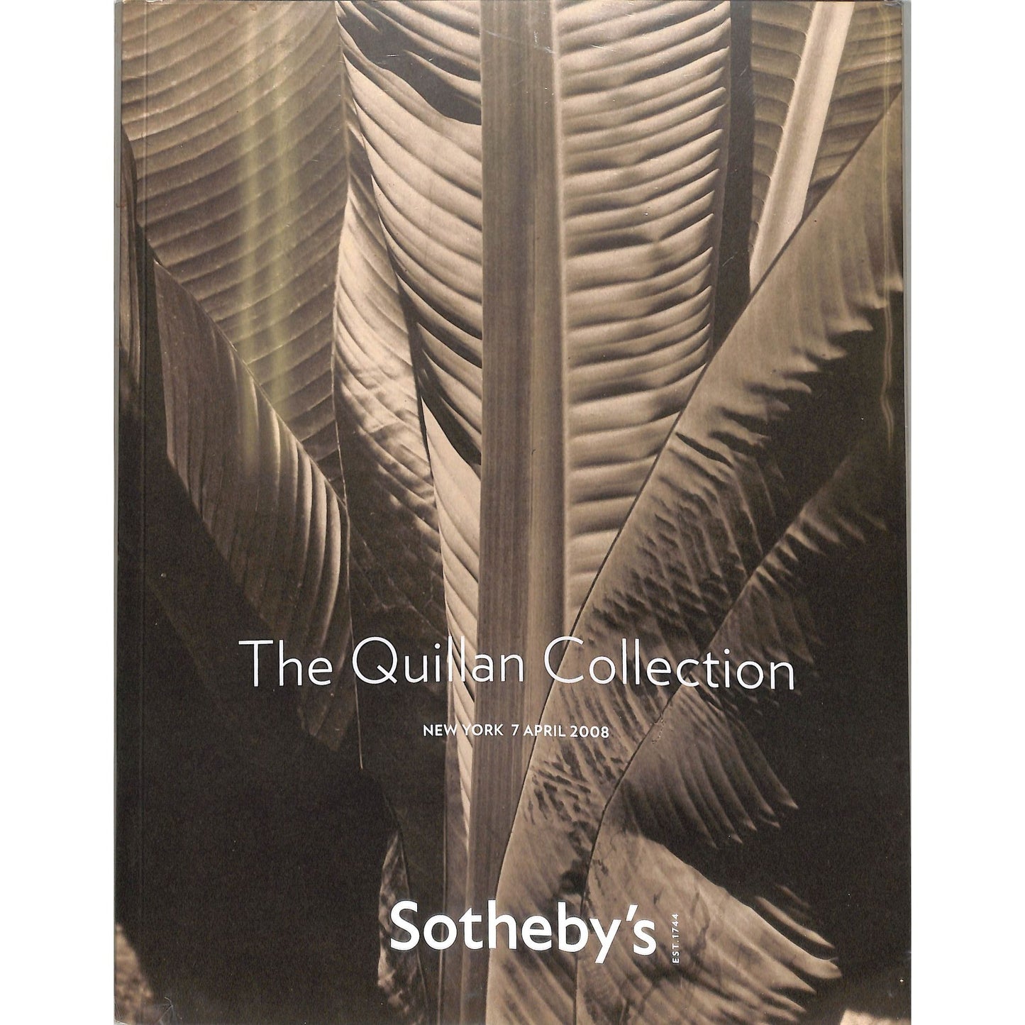 Sotheby's Quillan Art Collection Auction Catalog April 7, 2008