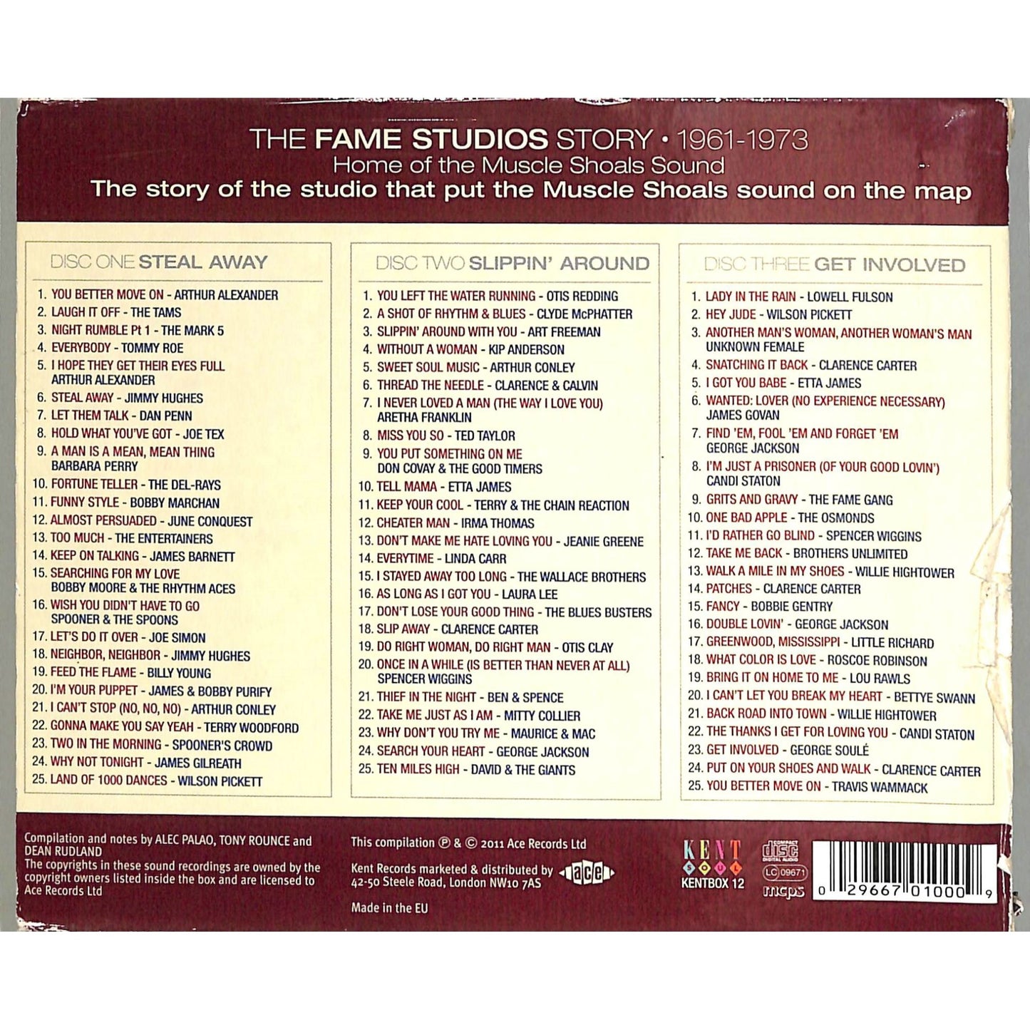 The Fame Studios Story 1961-1973 3-CD Compilation